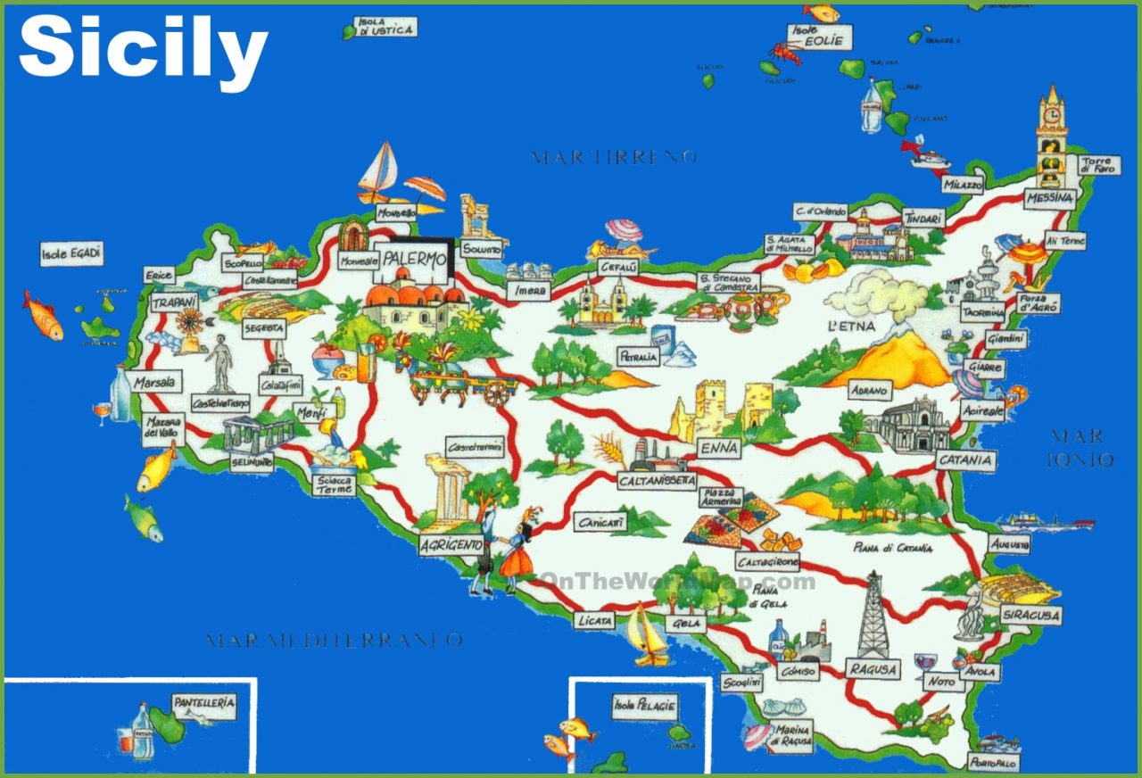 sicily-tourist-map