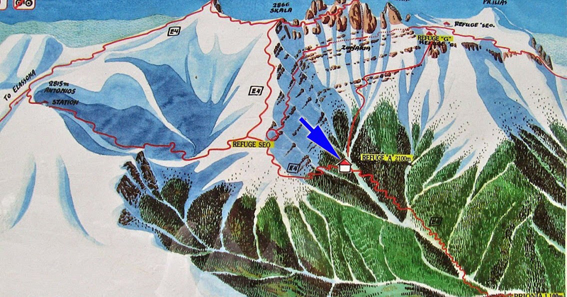 How to Summit Mt Olympus Refuge Map